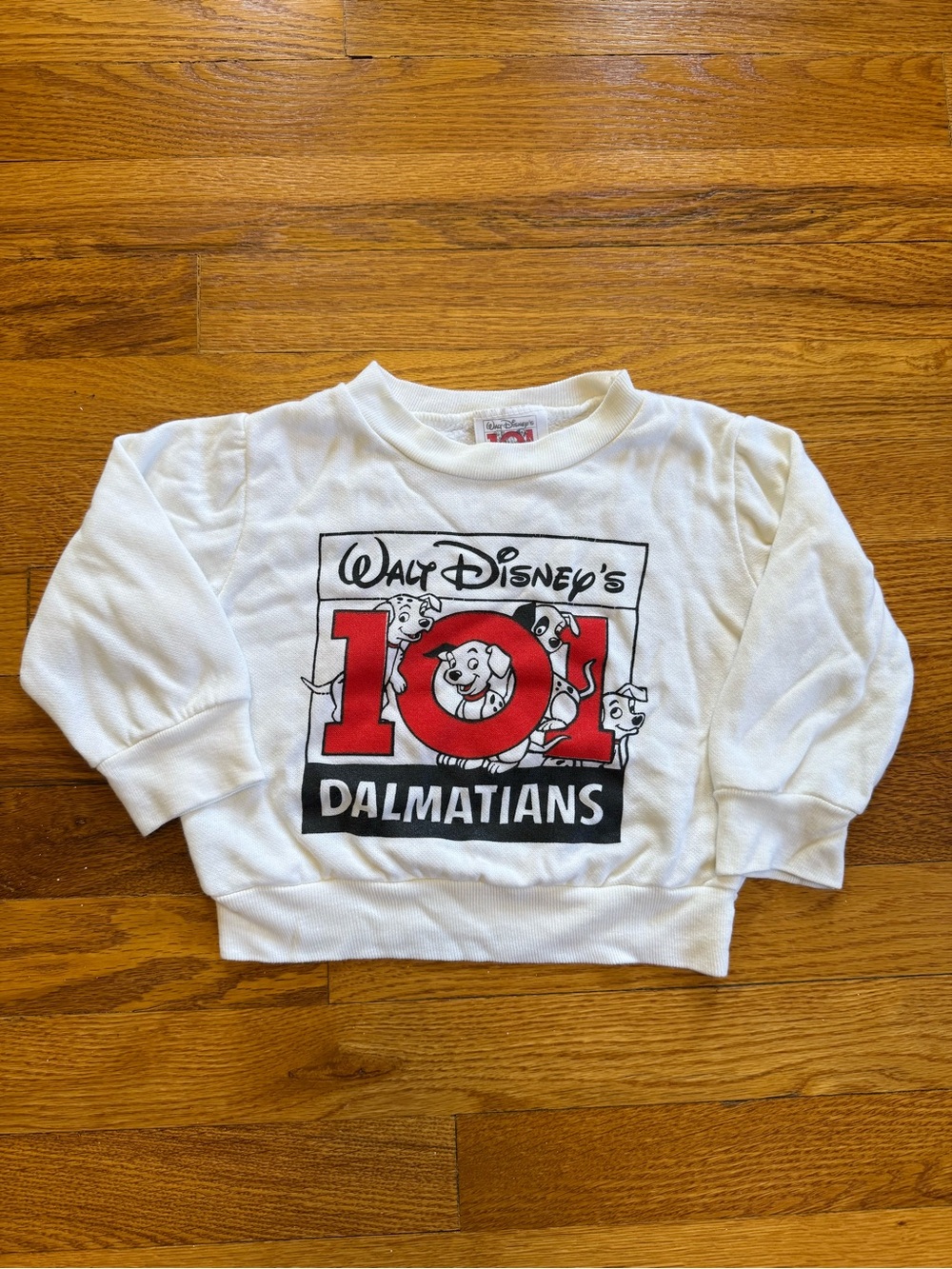 Vintage 90s 101 Dalmatians Sweatshirt, Disney Crewneck Baby Toddler Size 2T